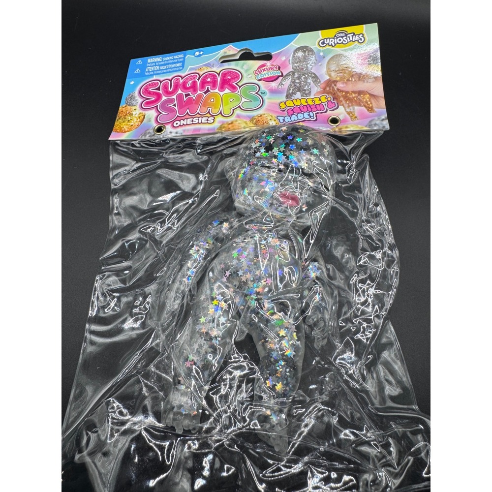 Orb Curiosities Sugar Swaps Luxury Edition Squishy Star Glitter Figure Toy 5in